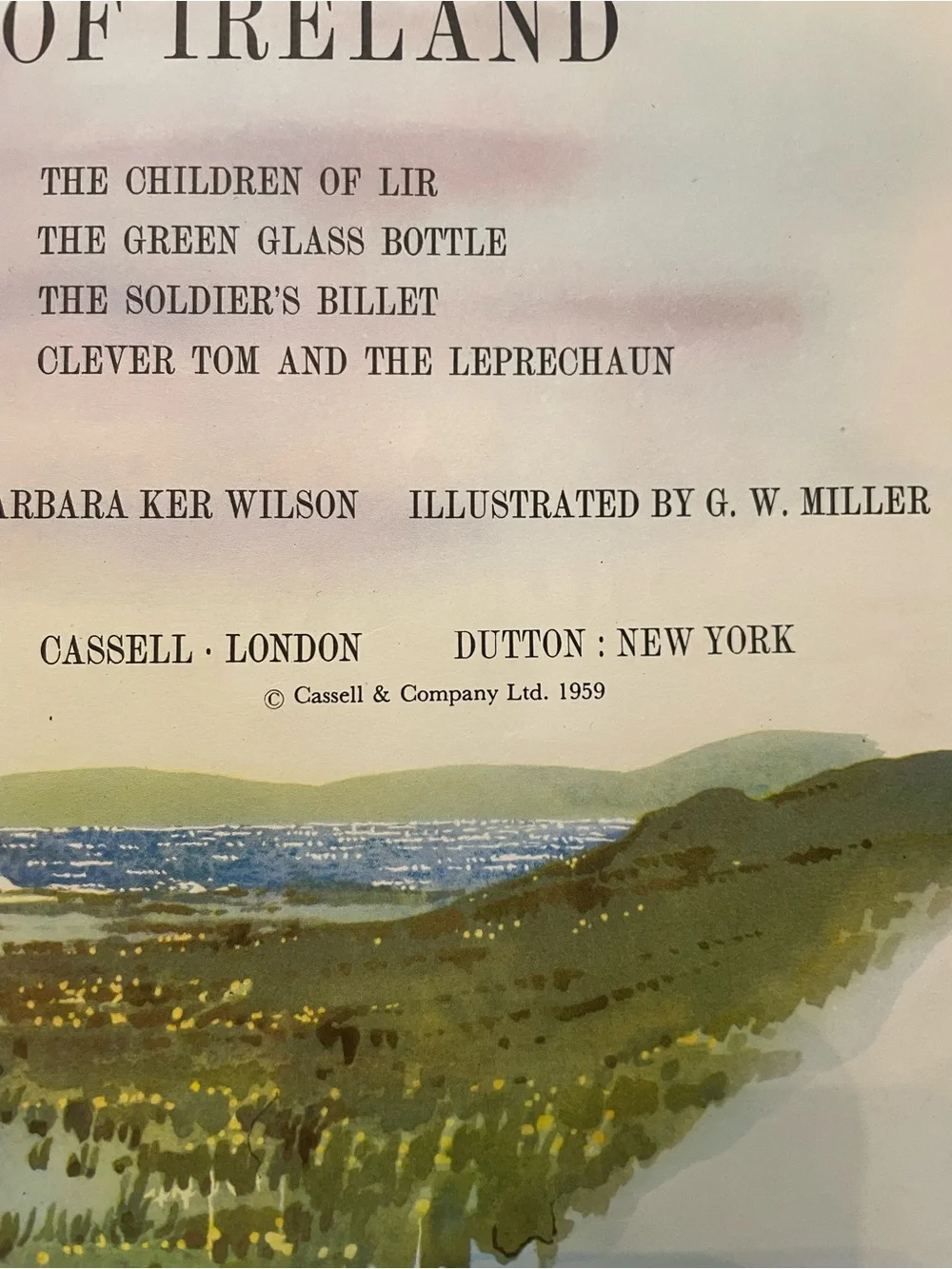 Vintage Fairy Tales of Ireland Book